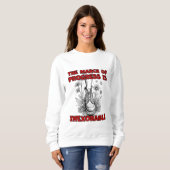 Sweatshirt "La marche du progrès est inexorable" (Devant entier)