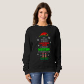 Sweatshirt La Meilleure Façon De Diffuser La Fête De Noël Est (Devant entier)