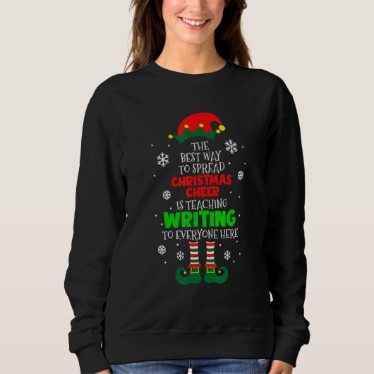 Sweatshirt La Meilleure Façon De Diffuser La Fête De Noël Est (Devant)