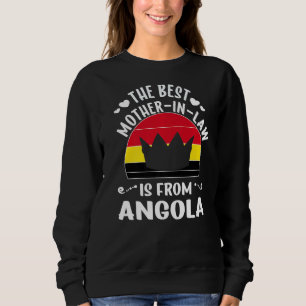 Sweatshirt La Meilleure Mère En Droit Est Angolaise Angola Mè