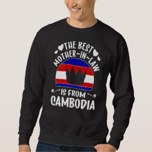 Sweatshirt La Meilleure Mère En Droit Est Cambodgienne Cambod