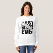 SWEATSHIRT LA MEILLEURE SOEUR JAMAIS. (Devant entier)