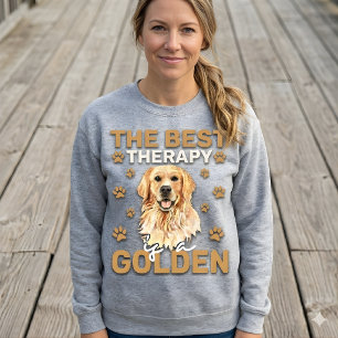 Sweatshirt La meilleure thérapie est un amoureux de chien en