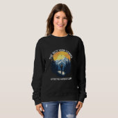 Sweatshirt La Meilleure Vue Arrive Après L'Escalade La Plus D (Devant entier)