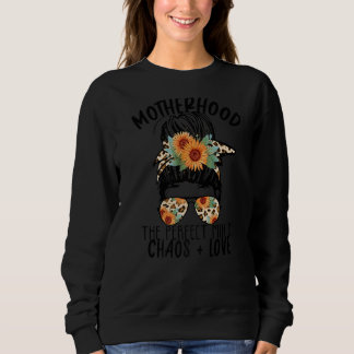 Sweatshirt La Mère La Parfaite Mélange Maman Messy Bun Sunflo