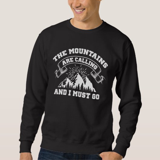 Sweatshirt La Montagne Appelle (Devant)