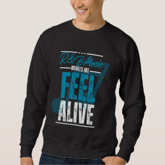 Sweatshirt La musique me fait me sentir vivant - Funny Musica