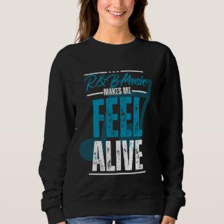 Sweatshirt La musique me fait me sentir vivant - Funny Musica
