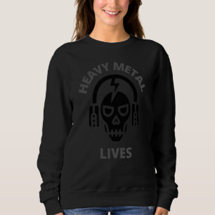 Sweatshirt La Musique Rock Heavy Vit Pour La Rock Music