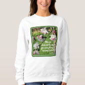 Sweatshirt La Nature Ne Se Dépêche Pas De Citer Inspirationne (Devant)