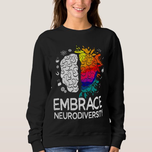 Sweatshirt La Neurodiversité Embrasser L'Autisme Adhd (Devant)