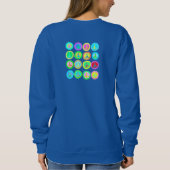 Sweatshirt La paix signe l'art Abstrait à porter (Dos)