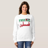 Sweatshirt La Palestine sera libre | Palestine libre (Devant entier)