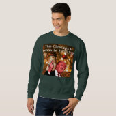 Sweatshirt La parodie d'atout ce Noël va être Huuuuge (Devant entier)