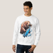 Sweatshirt La Pêche Au Walrus Dans La Mer (Devant entier)