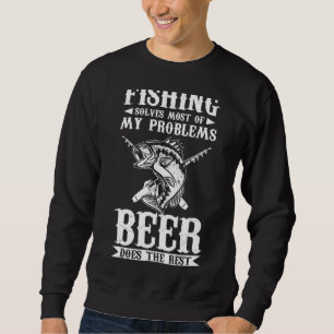 Sweatshirt La Pêche Des Hommes Résout La Plupart De Mes Probl