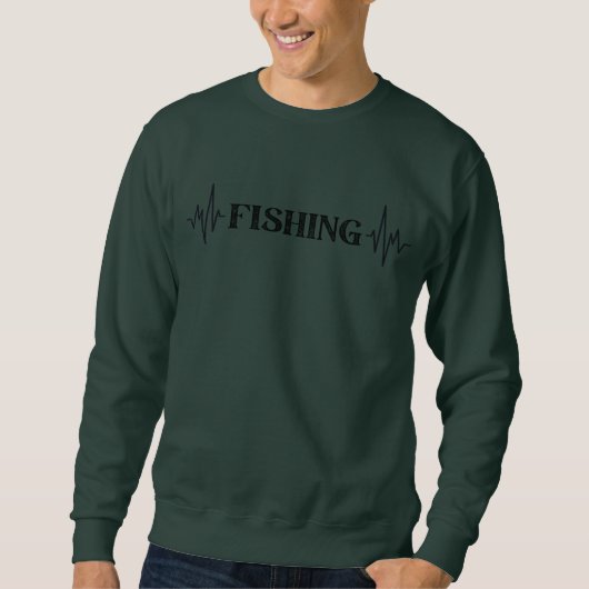 Sweatshirt La pêche est Cool de vie Conception de la pêche (Devant)
