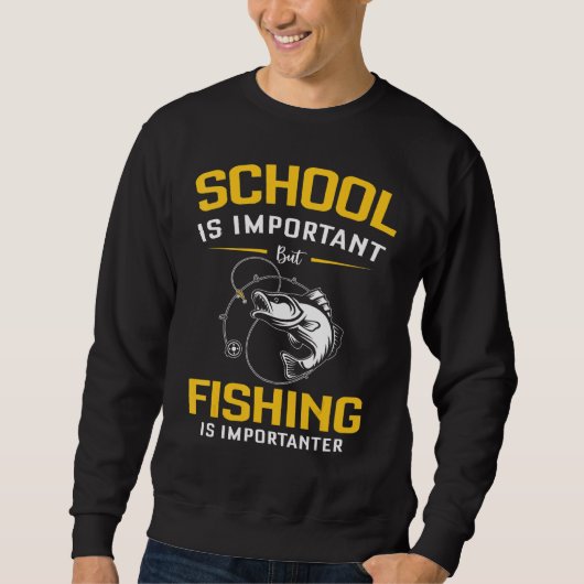 Sweatshirt La pêche est importante (Devant)