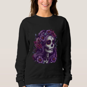 Sweatshirt La Père Noël Muerte Saint Folklore Mexicain Crâne