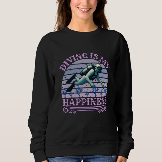 Sweatshirt la plongée est mon bonheur (Devant)