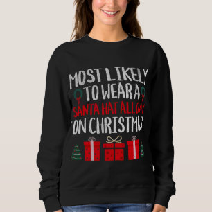 SWEATSHIRT LA PLUPART DES CHANTIERS DE PORTER UN CHAPEAU SANT