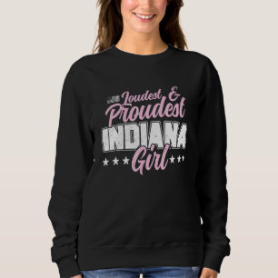 Sweatshirt La plus grande Indiana Girl Home State Pride