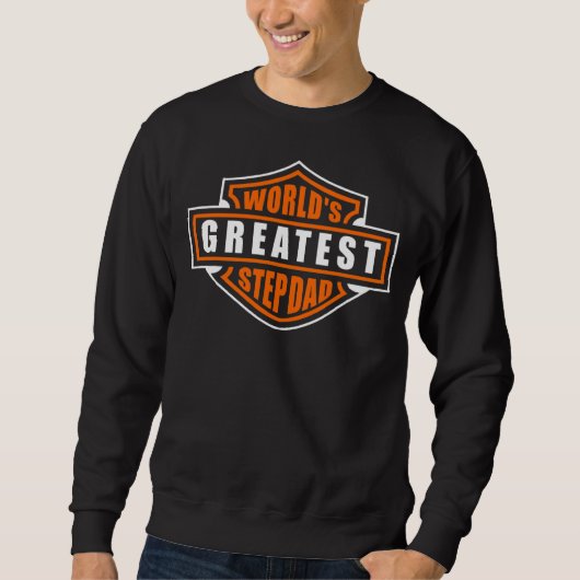 Sweatshirt La plus grande Stepdad du monde pour les hommes fê (Devant)