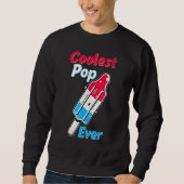 Sweatshirt La Pop la plus froide jamais Popsicle Bombe Rétro (Devant)