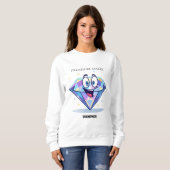 Sweatshirt "La pression fait des diamants" (Devant entier)