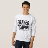 Sweatshirt La prière est l'arme (Devant entier)
