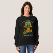Sweatshirt La prochaine frontière m'attend Alien Astron (Devant entier)