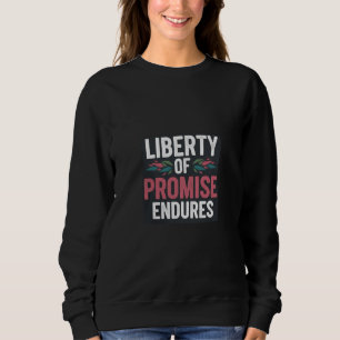 Sweatshirt La promesse de la liberté perdure Graphique multic