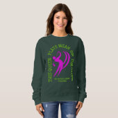 Sweatshirt LA REINE DE Golf Féminine JOUE SIGNIFICATIVEMENT S (Devant entier)