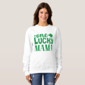 Sweatshirt La Saint-Patrick de One Lucky Mama (Devant entier)