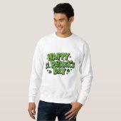 Sweatshirt la Saint-Patrick, la journée de Patrick  (Devant entier)