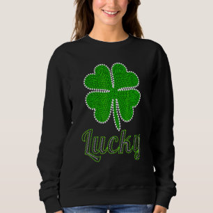 Sweatshirt La Saint Patrick, Shamrock irlandaise chanceuse