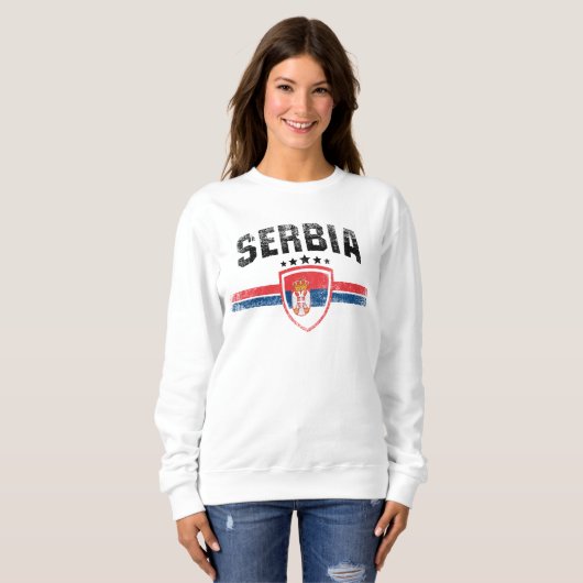 Sweatshirt La Serbie (Devant entier)