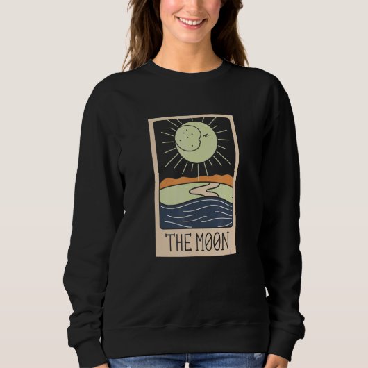 Sweatshirt La Sorcière Wicca Pagan Tarot Lune (Devant)