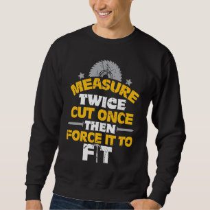 Sweatshirt La superpuissance en bois de bûcheron de cadeau