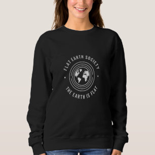 Sweatshirt La Terre Est Une Conspiration Plat Drôle
