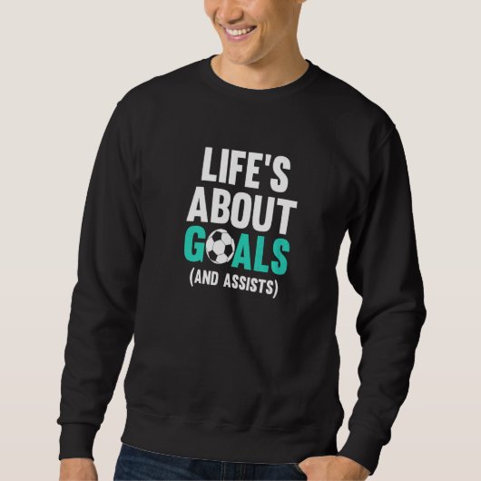 Sweatshirt La vie à propos des objectifs pour les garçons Foo (Devant)