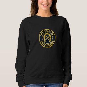 Sweatshirt La Vie Avec La Forge Ironique Dire Chaussure Cheva