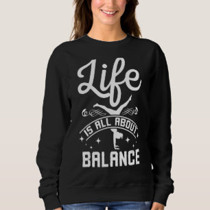 Sweatshirt La vie, c'est l'équilibre Yoga