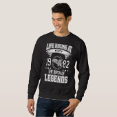 Sweatshirt La Vie Commence À Quarante Ans 1982 La Naissance D (Devant entier)