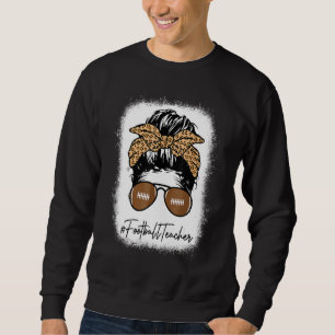 Sweatshirt La Vie D'Enseignant De Football Bleu Avec Le Leopa