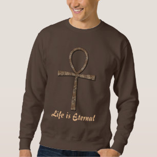 Sweatshirt La vie est éternelle Ancienne Ancienne Ankh Égypti