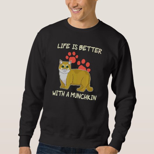 Sweatshirt La Vie Est Meilleur Propriétaire De Animaux De Com (Devant)