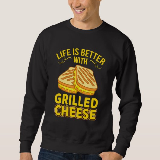 Sweatshirt La Vie Est Meilleure Avec Le Graphi Sandwich Au Fr (Devant)
