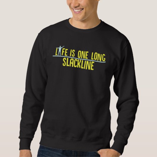 Sweatshirt La Vie Est Une Longue Abattage (Devant)