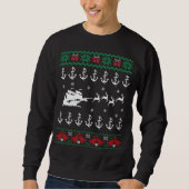 Sweatshirt La voile de Noël laid (Devant)